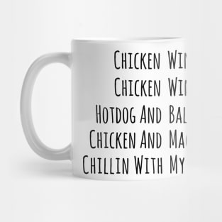 Chicken Wing Chicken Wing Hot Dog And Baloney Gift for Generation Z Mug